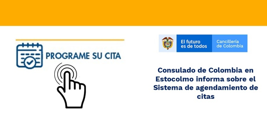 Consulado de Colombia en Estocolmo informa sobre el agendamiento de citas 