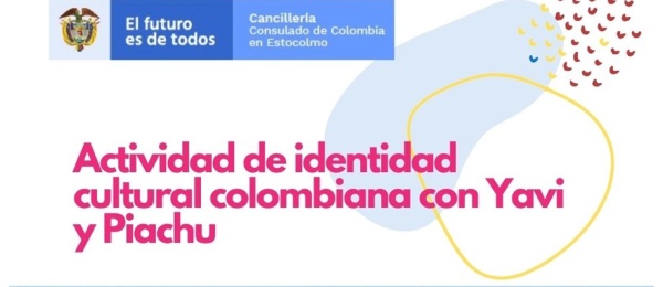 Invitación a taller de identidad cultural colombiana el 23 de julio