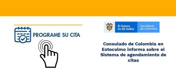 Consulado de Colombia en Estocolmo informa sobre el agendamiento de citas 