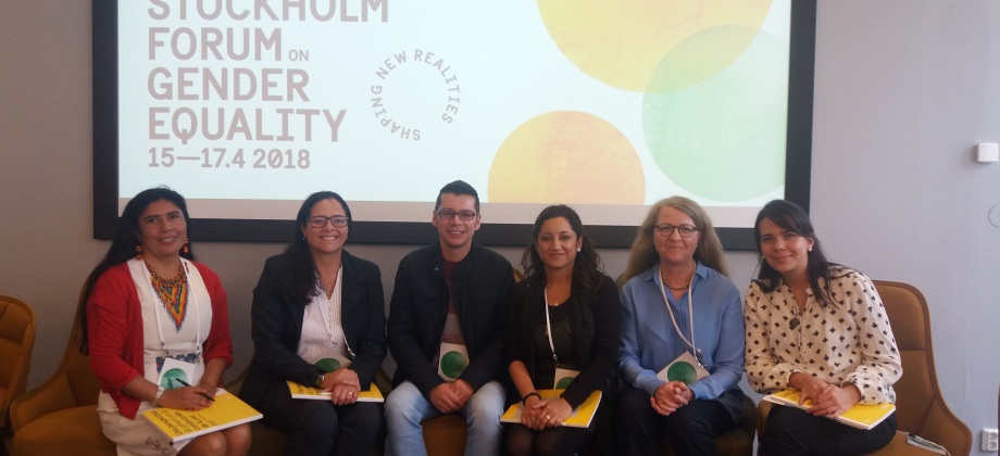 El Foro sobre Equidad de Género que se realiza en Estocolmo organizó un panel dedicado al caso colombiano en la implementación del Acuerdo de Paz