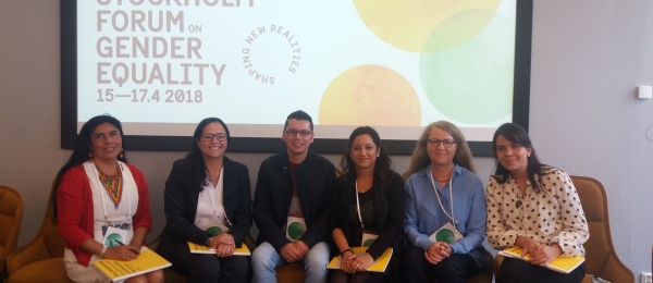 El Foro sobre Equidad de Género que se realiza en Estocolmo organizó un panel dedicado al caso colombiano en la implementación del Acuerdo de Paz