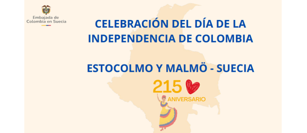 Celebración del 20 de Julio, Día de la Independencia de Colombia, en Suecia